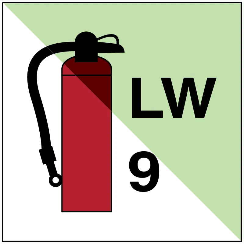 Tragbarer Feuerlöscher LW9 - IMO