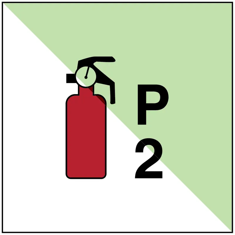 Tragbarer Feuerlöscher P2 - IMO