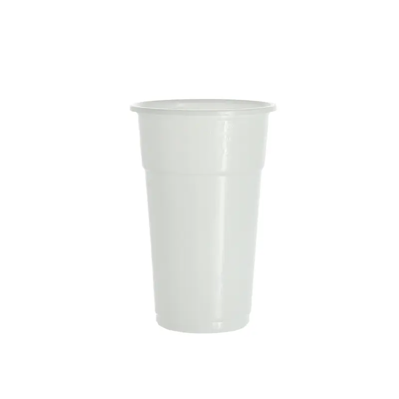 Trinkbecher 300 ml – PP, weiß, Ø 8 cm, 0,3 L
