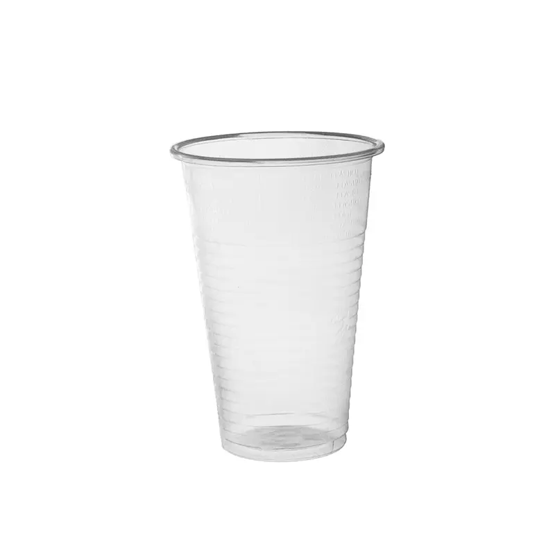 Trinkbecher 500 ml – PP, transparent, Ø 9 cm, Eichstrich bei 0,5 L