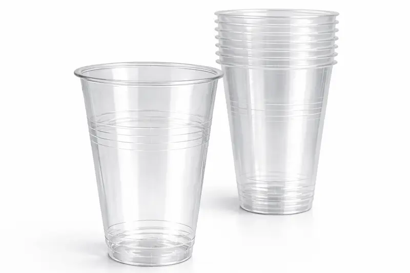 Trinkbecher Transparent 400 ml | Einwegbecher für Getränke