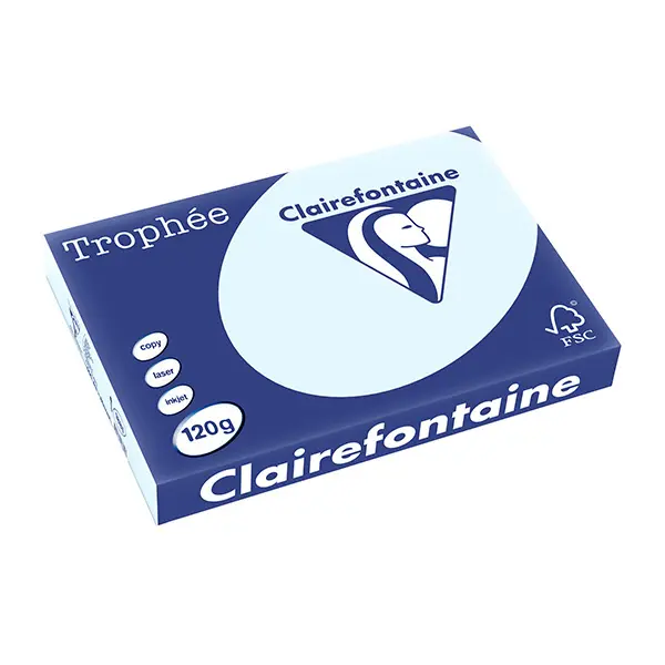 Trophée Clairefontaine, hellblau, 120g/m², A3