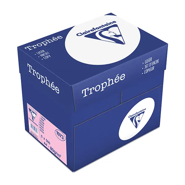 Trophée Clairefontaine, rosa, 80g/m², A4