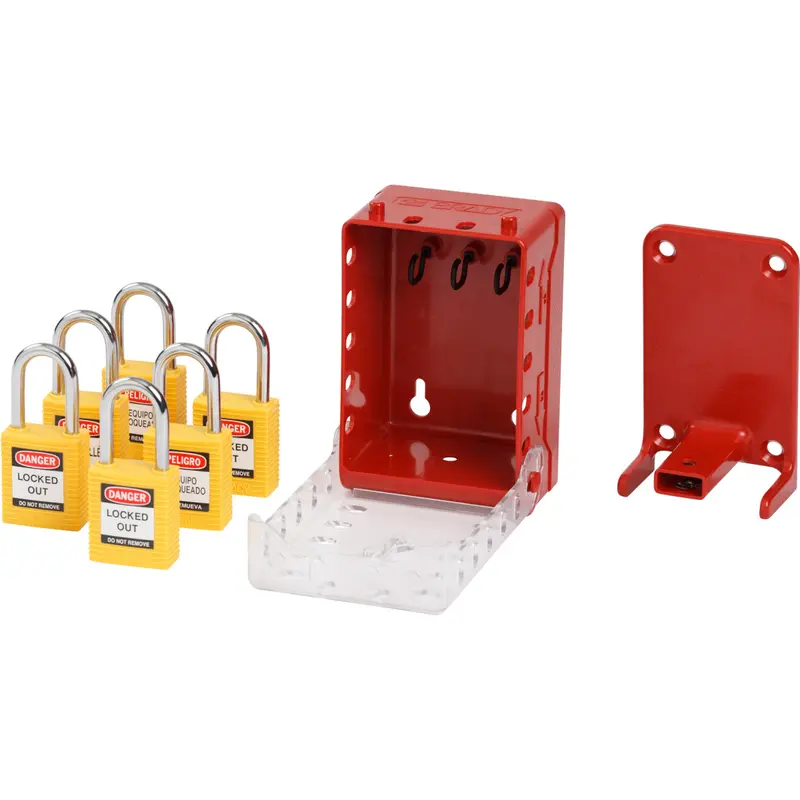 Ultrakompakter Verschlusskasten + 6 gelbe KD-Schlösser