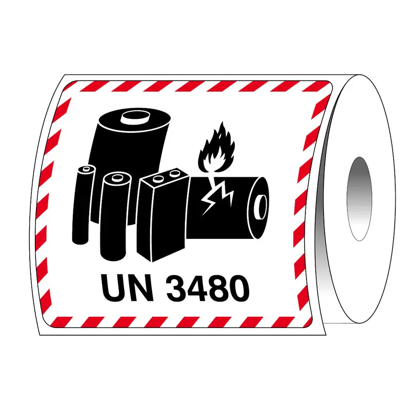 UN-3480- Verpackungsetikett für Lithium-Ionen-Batterien