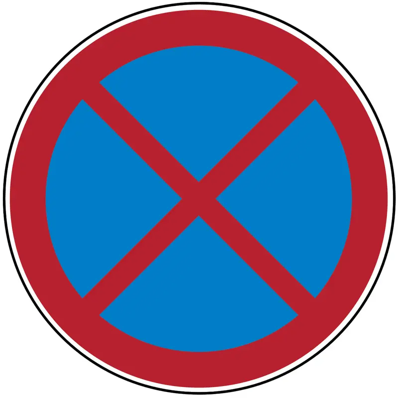 Verbotsschilder - Absolutes Halteverbot