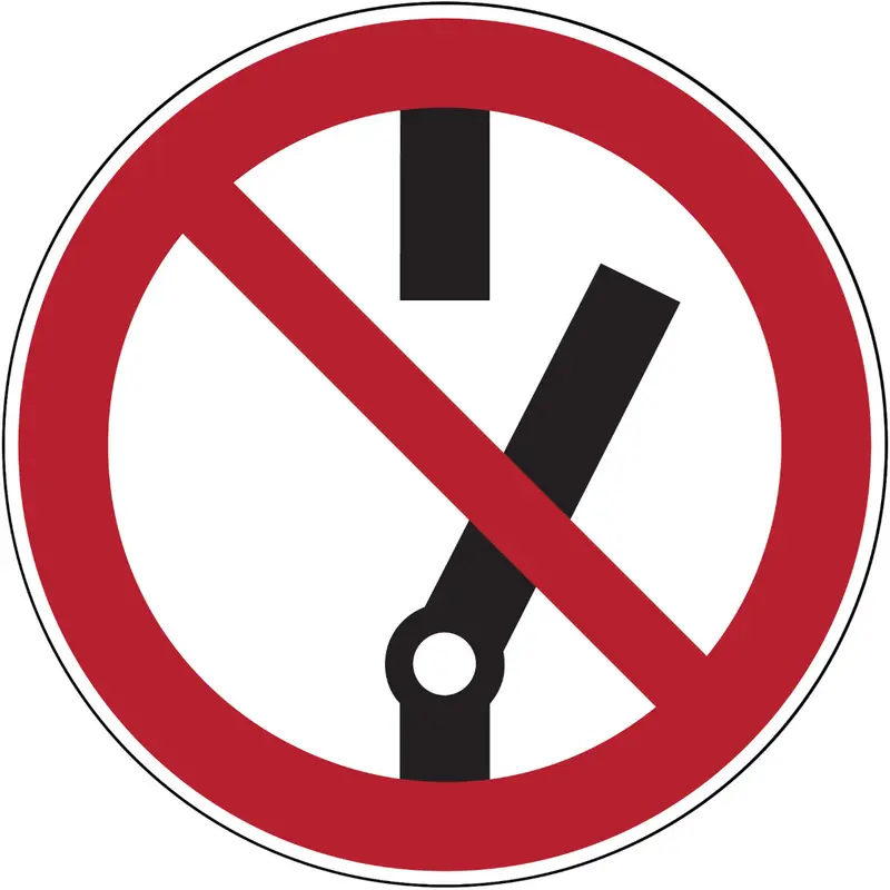 Verbotsschilder - Nicht schalten