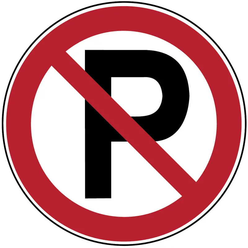 Verbotsschilder - Parken Verboten