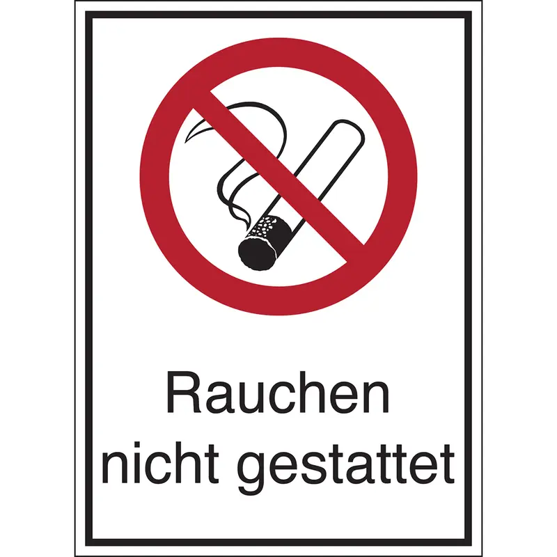 Verbotsschilder - Rauchen nicht gestattet