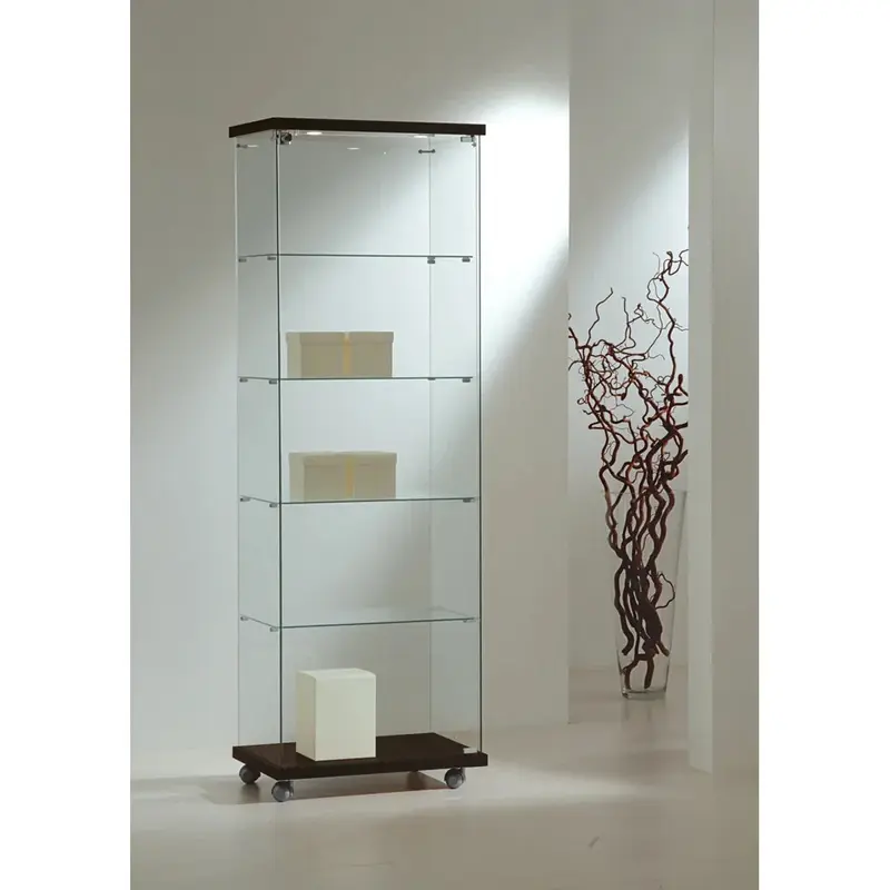 Vitrine armoire en verre trempé avec éclairage LED — 5 largeurs