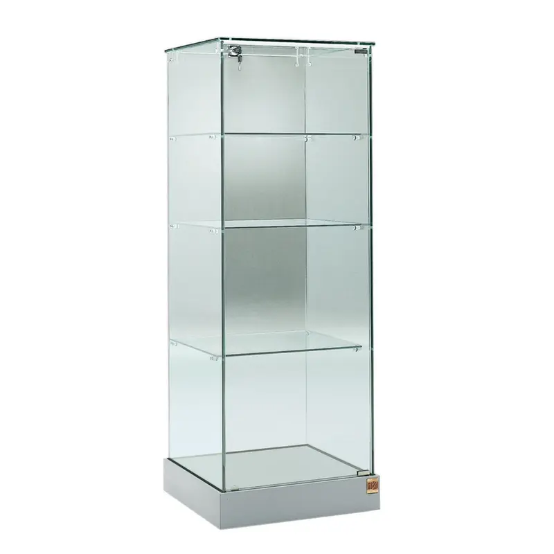 Vitrine armoire en verre trempé avec éclairage LED