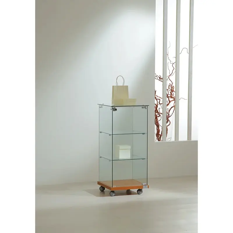Vitrine commode en verre trempé pour magasin — 5 tailles