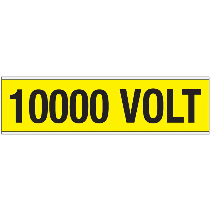Warnschilder für die Spannungskennzeichnung - 10000 VOLT