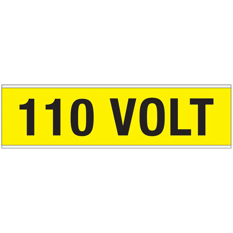 Warnschilder für die Spannungskennzeichnung - 110 VOLT