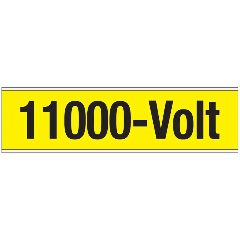 Warnschilder für die Spannungskennzeichnung - 11000-Volt