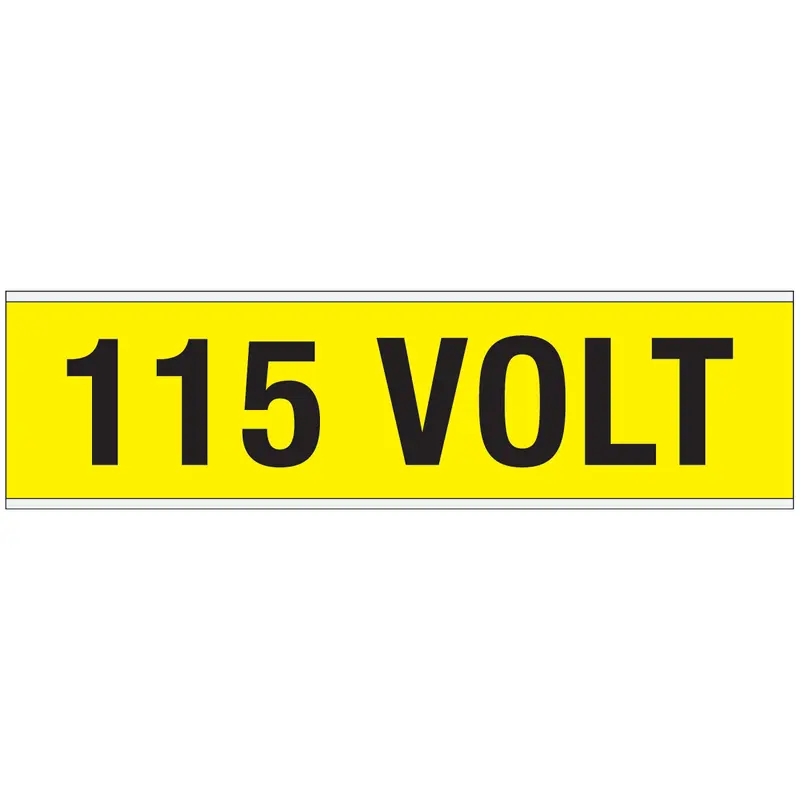 Warnschilder für die Spannungskennzeichnung - 115 VOLT