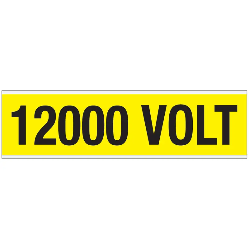 Warnschilder für die Spannungskennzeichnung - 12000 VOLT