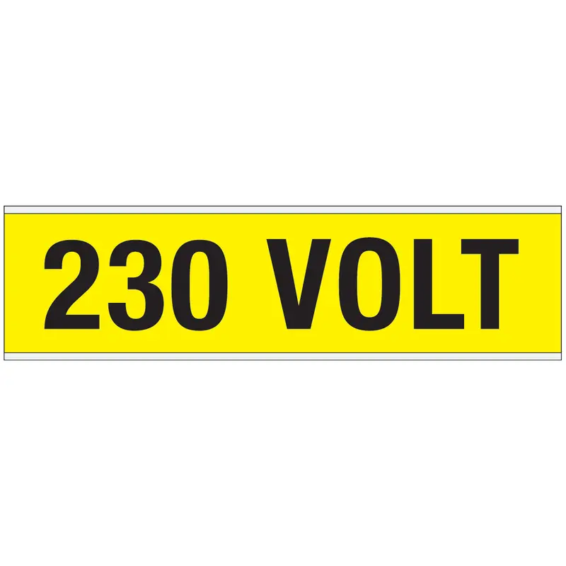 Warnschilder für die Spannungskennzeichnung - 230 VOLT