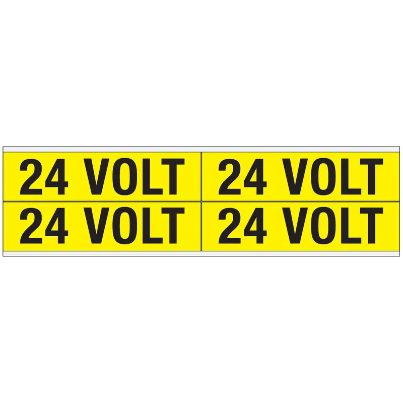 Warnschilder für die Spannungskennzeichnung - 24 VOLT