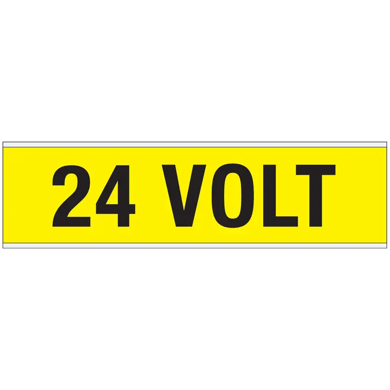 Warnschilder für die Spannungskennzeichnung - 24 VOLT