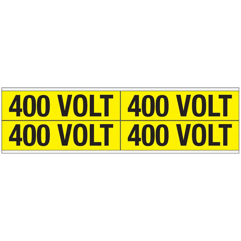 Warnschilder für die Spannungskennzeichnung - 400 VOLT