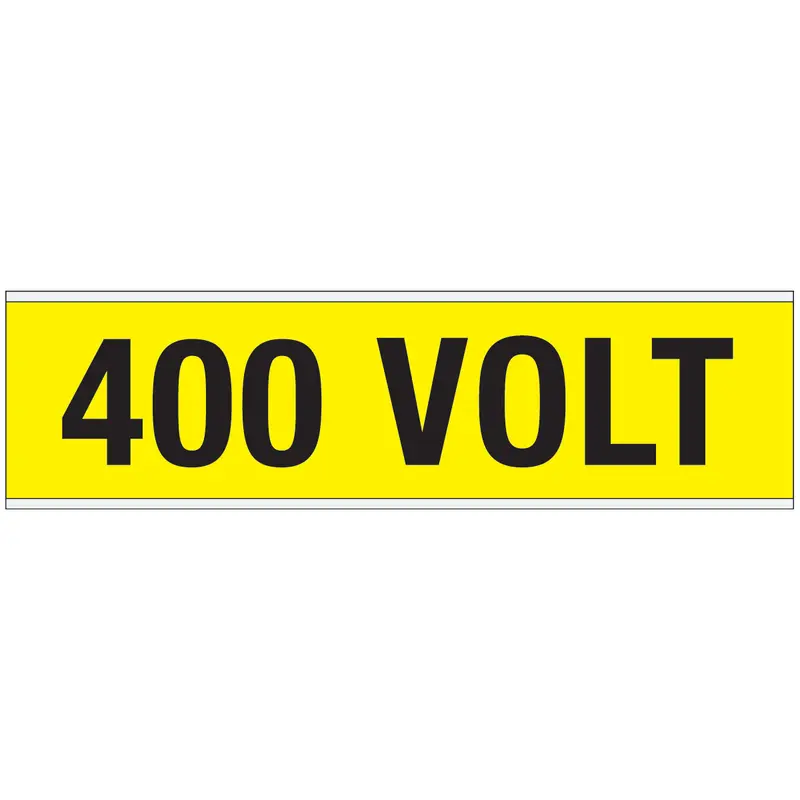 Warnschilder für die Spannungskennzeichnung - 400 VOLT