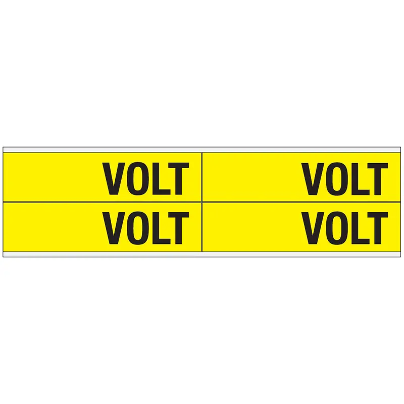 Warnschilder für die Spannungskennzeichnung - VOLT