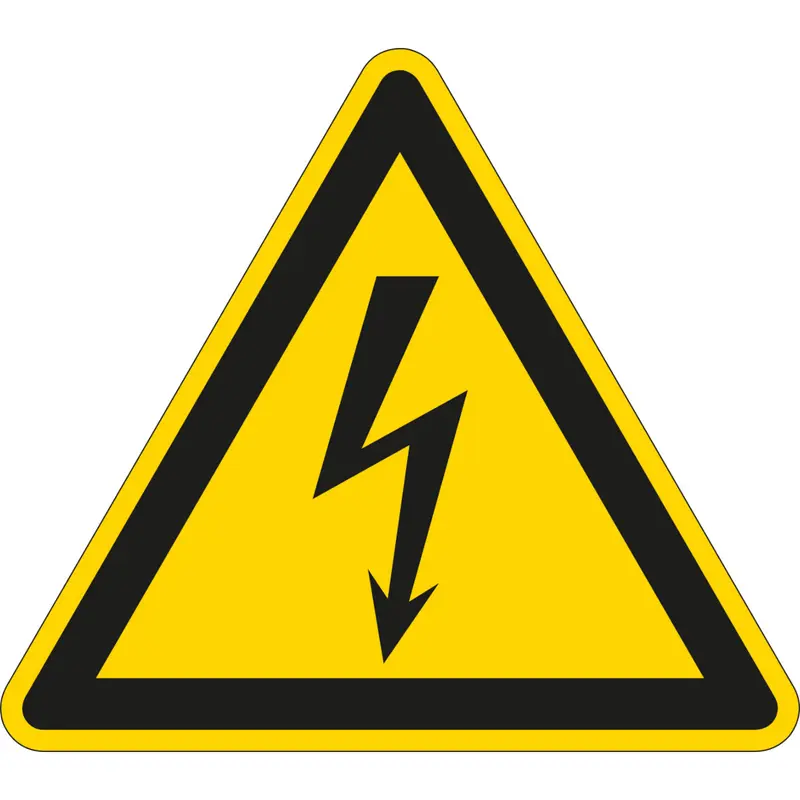 Warnschilder für Elektrische Einrichtungen - Warnung vor gefährlicher elektrischer Spannung