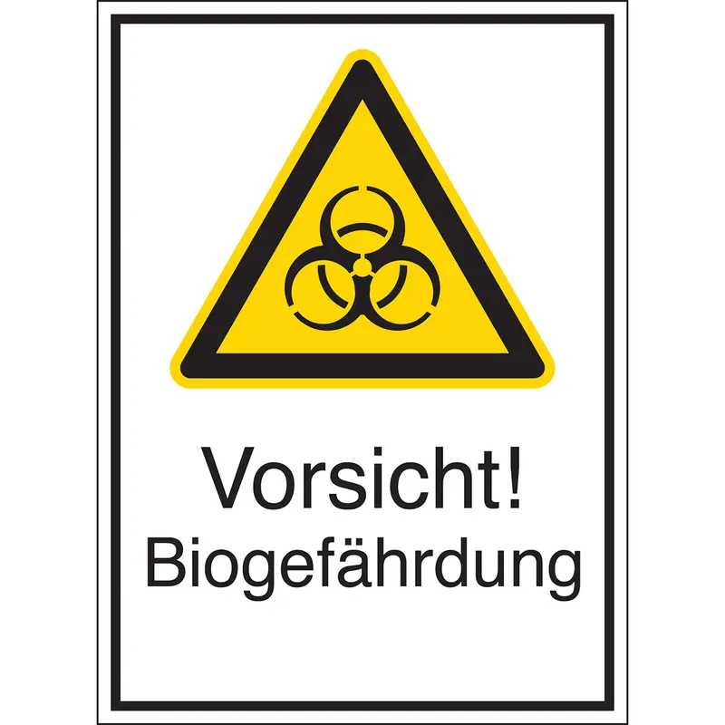 Warnschilder - Vorsicht! Biogefährdung