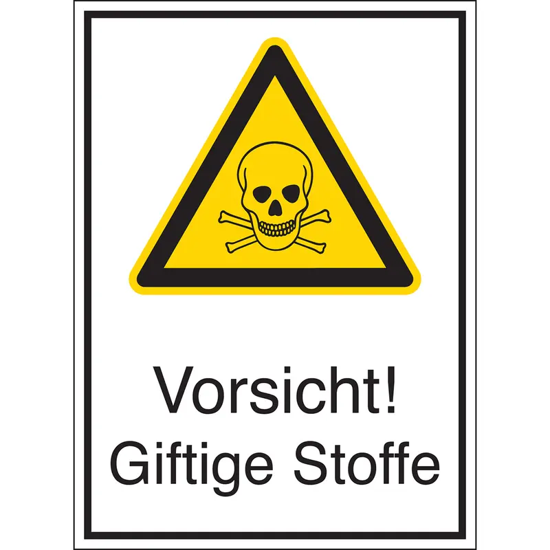Warnschilder - Vorsicht! Giftige Stoffe