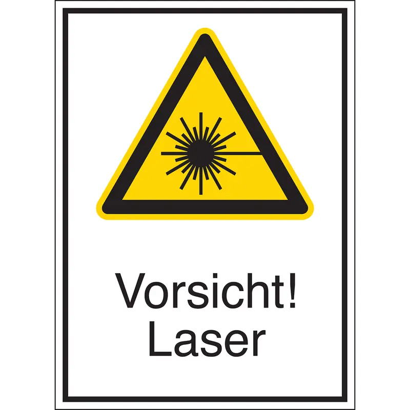 Warnschilder - Vorsicht! Laser