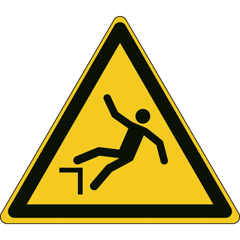 Warnung, Absturzgefahr - ISO 7010