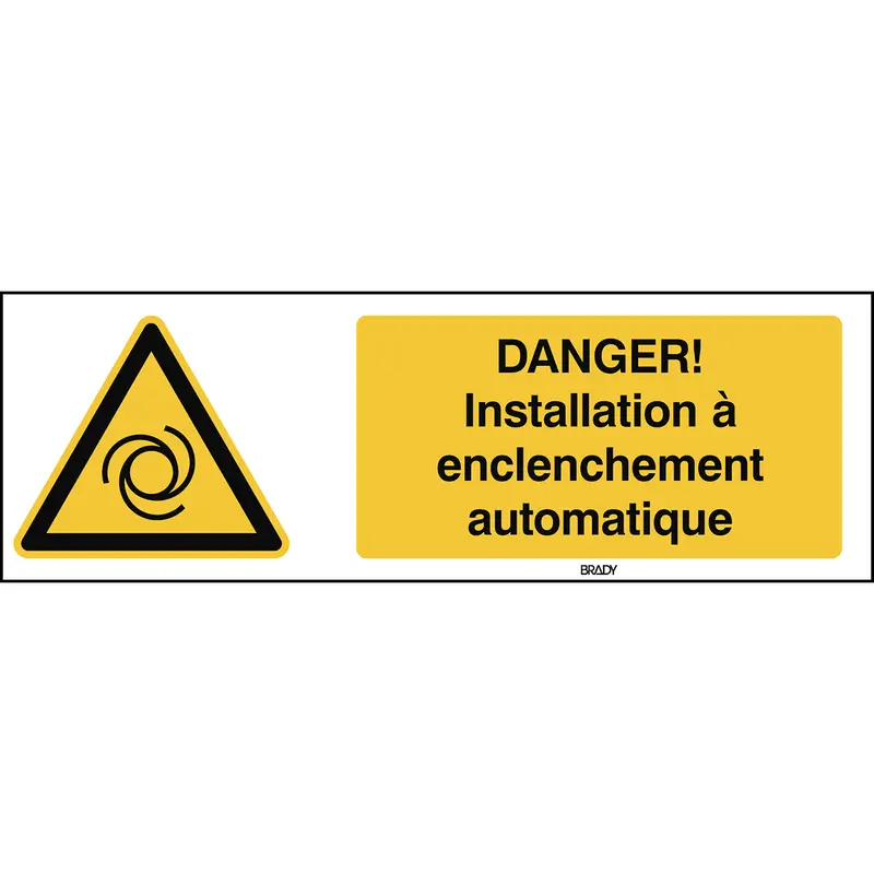 Warnung, automatischer Start - ISO 7010
