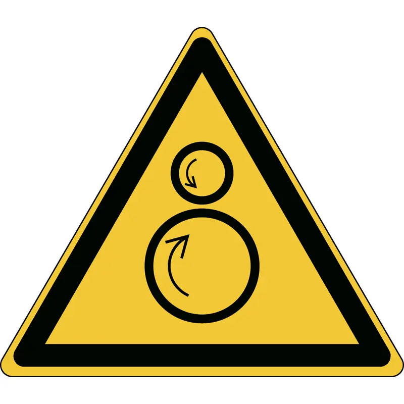 Warnung, Einzugsgefahr - ISO 7010