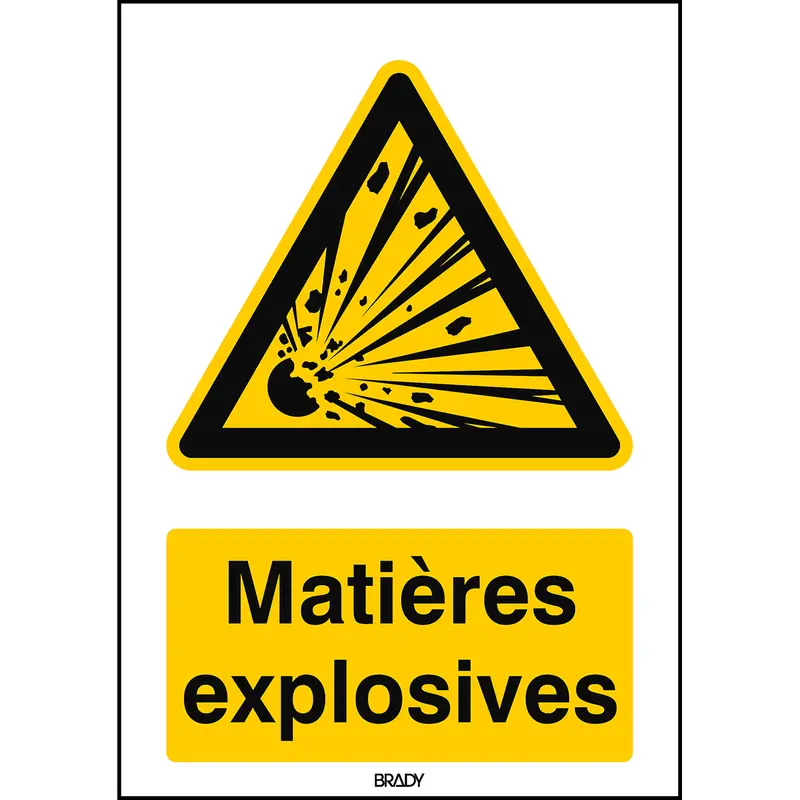 Warnung, explosionsgefährliche Stoffe - ISO 7010