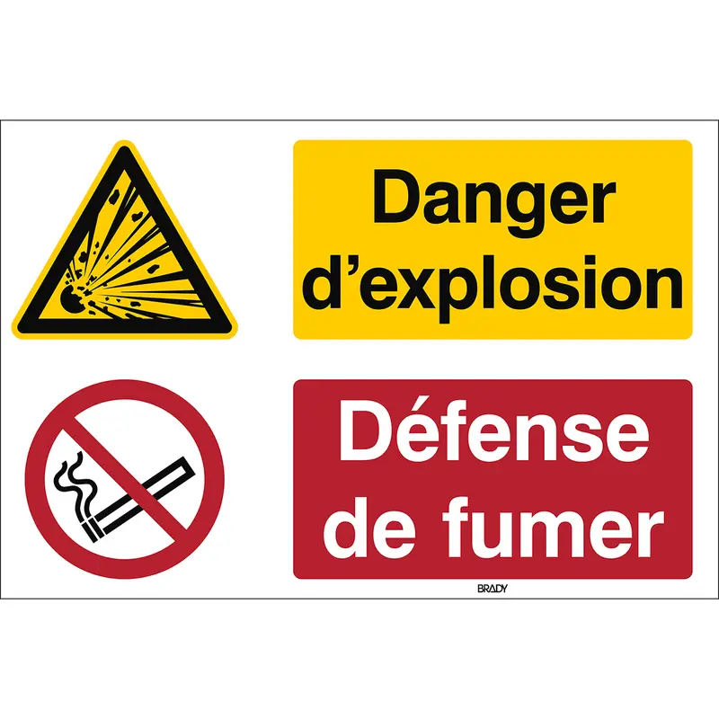 Warnung, explosionsgefährliche Stoffe und Rauchen verboten - ISO 7010