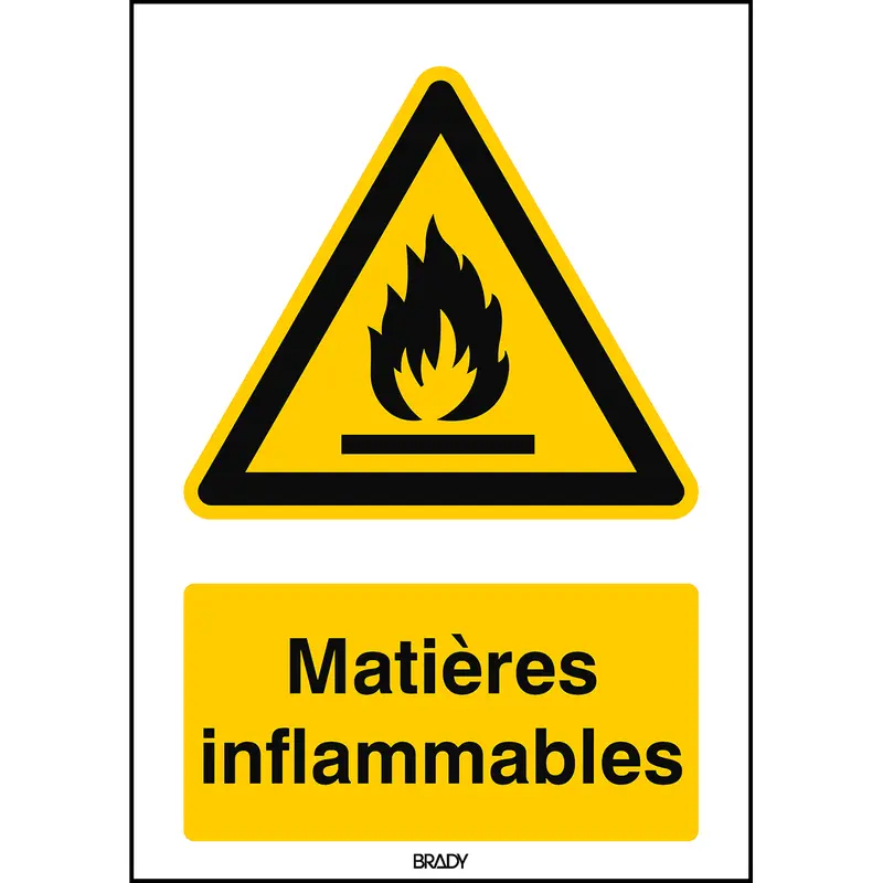Warnung, feuergefährliche Stoffe - ISO 7010