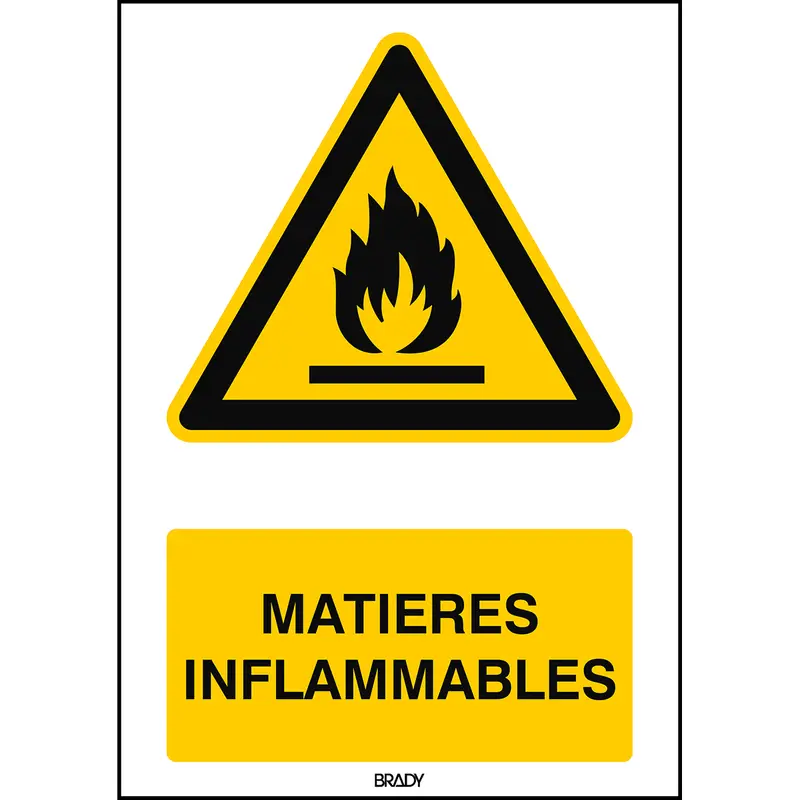 Warnung, feuergefährliche Stoffe - ISO 7010