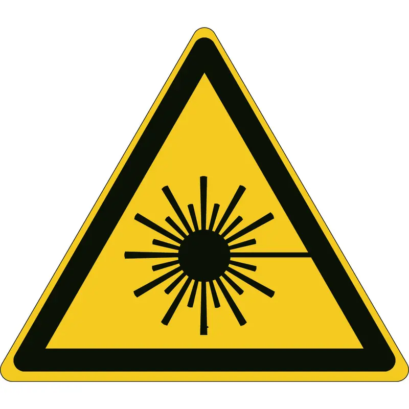 Warnung, Laserstrahlung - ISO 7010