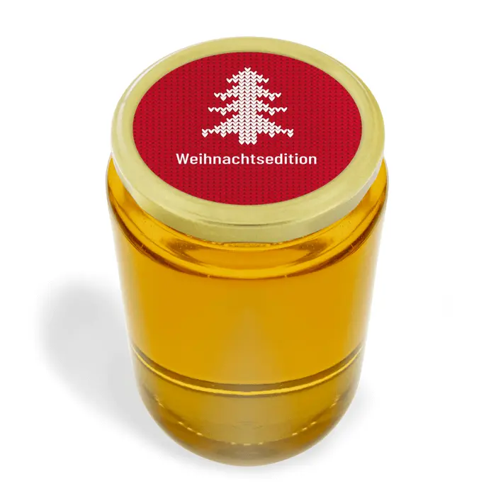 Weihnachtliche Wilma - Deckeletikett 1000g (Twist-Off)