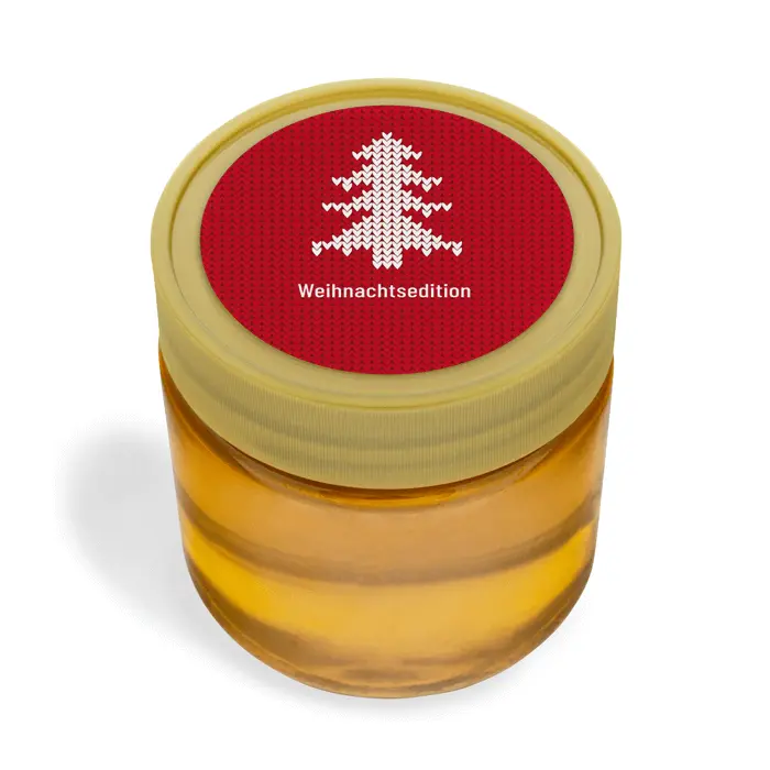 Weihnachtliche Wilma – Deckeletikett 250g (Kunststoffdeckel)