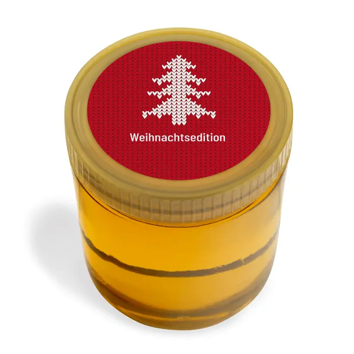 Weihnachtliche Wilma – Deckeletikett 500g (Kunststoffdeckel)