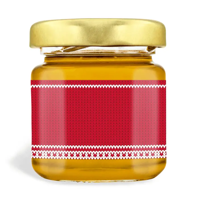 Weihnachtliche Wilma - Rechteckiges Etikett 50g (Twist-Off)