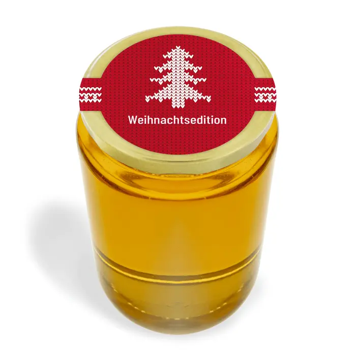Weihnachtliche Wilma - Siegeletikett mit doppeltem Frischesiegel 1000g (Twist-Off)
