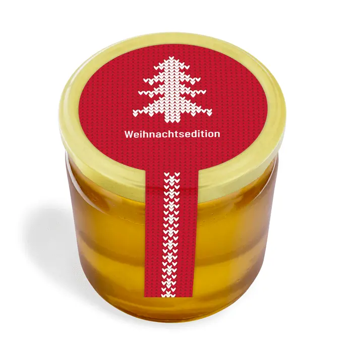 Weihnachtliche Wilma - Siegeletikett mit Frischesiegel 500g (Twist-Off)