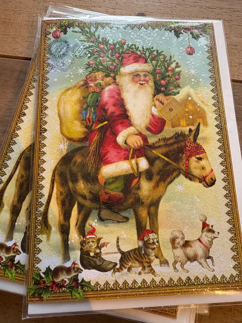 Weihnachtseselchen Karte