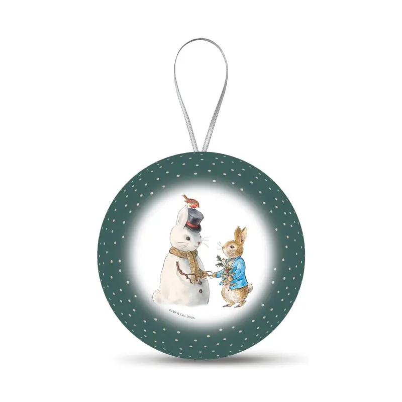 Weihnachtskugel Peter Rabbit "Schneemann"