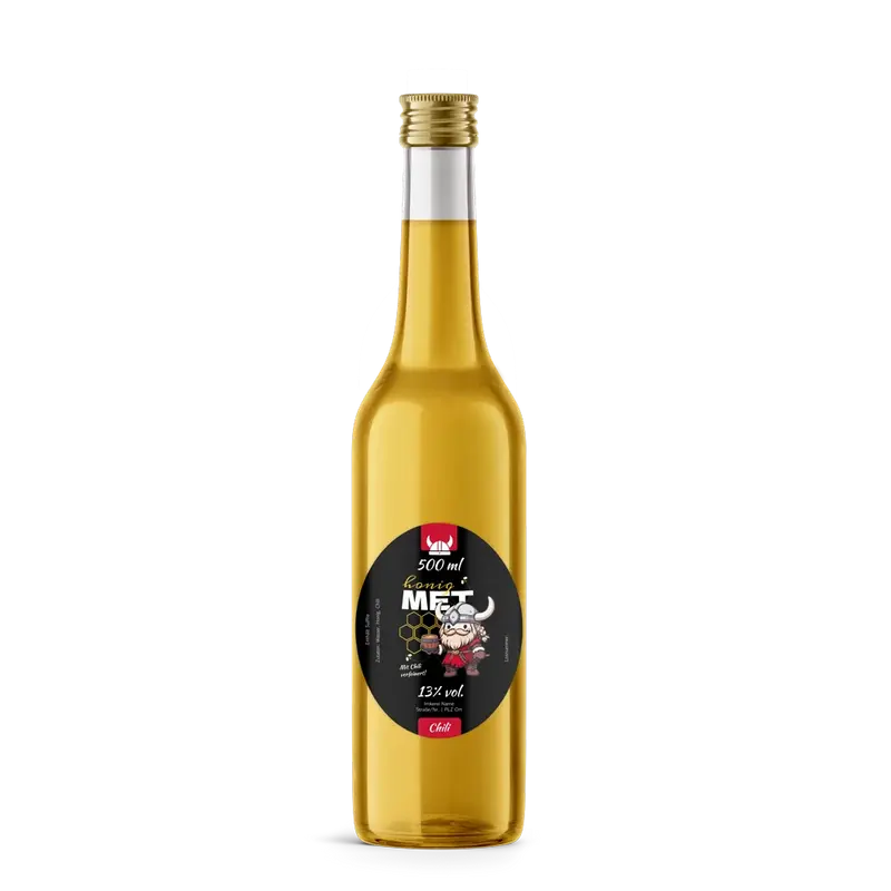 Wilder Wiki – Ovales Flaschenetikett 70x90mm für 500ml Met