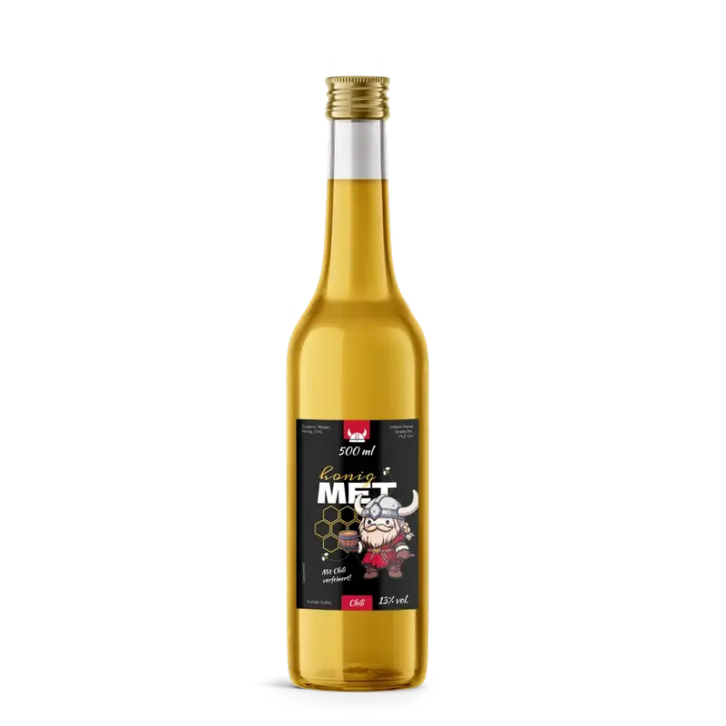Wilder Wiki – Rechteckiges Flaschenetikett 65x100mm für 500ml Met