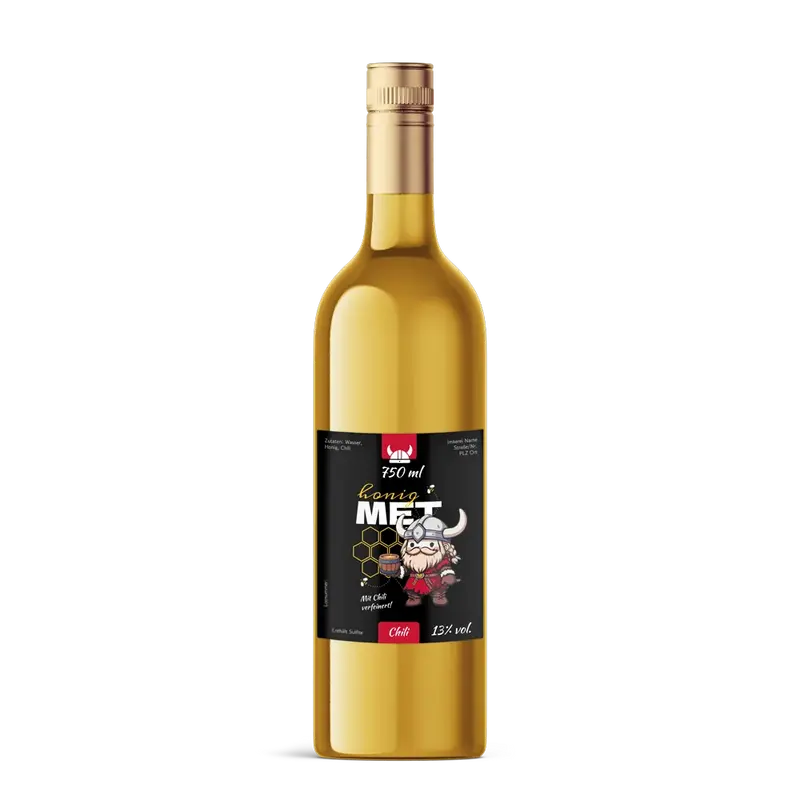 Wilder Wiki – Rechteckiges Flaschenetikett 80x100mm für 750ml Met
